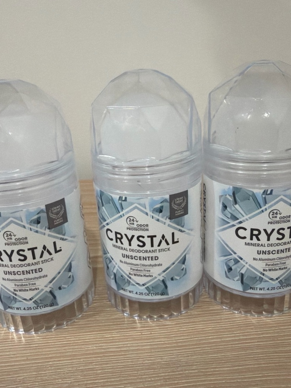 Unscented Mineral Deodorant Stick - Clear